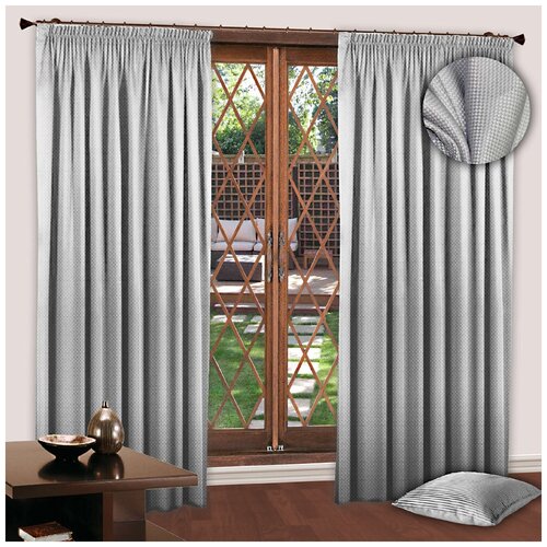 РеалТекс Классические шторы Alvin Цвет: Серебро