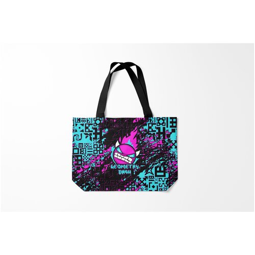 фото Сумка-шоппер / 46х35 см / геймерам / geometry dash burnettie