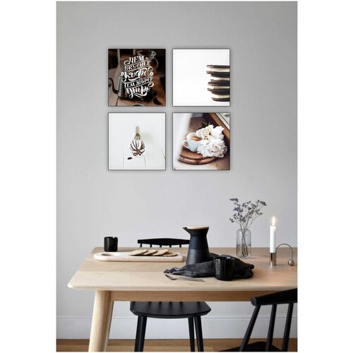 Комплект картин на дереве для кухни 