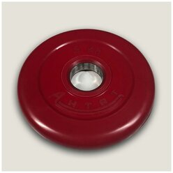 Диск антат с втулкой красный обрезиненный 5 кг d-26