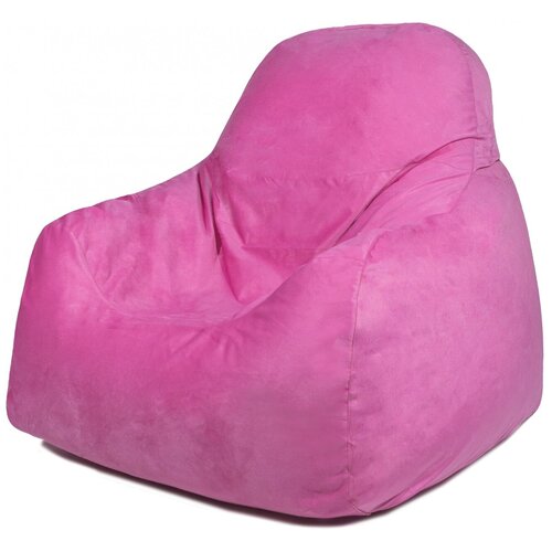 Кресло-мешок Комфорт Пазитифчик Розовый (велюр) 90х90 см