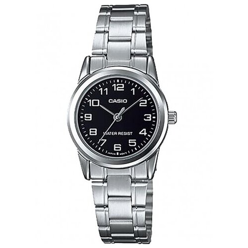 Наручные часы CASIO Collection LTP-V001D-1B, серебряный, черный