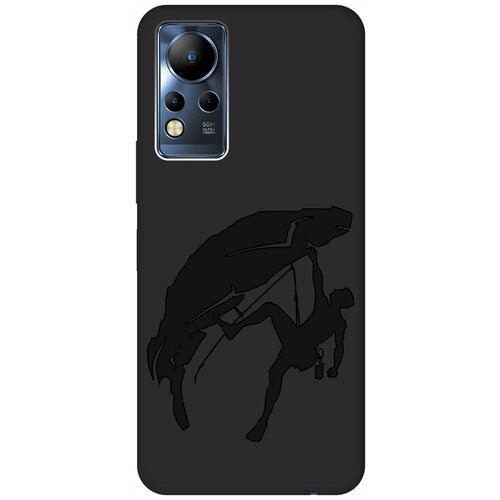 Матовый чехол Climbing для Infinix Note 12 G88 / Инфиникс Нот 12 с 3D эффектом черный матовый чехол boho для infinix note 12 g88 инфиникс нот 12 с 3d эффектом черный