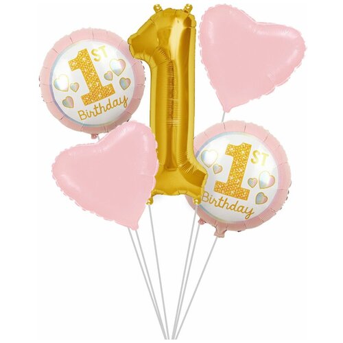 розовый, золотистый