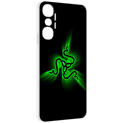 Чехол MyPads Razer для Infinix Hot 20 4G задняя-панель-накладка-бампер