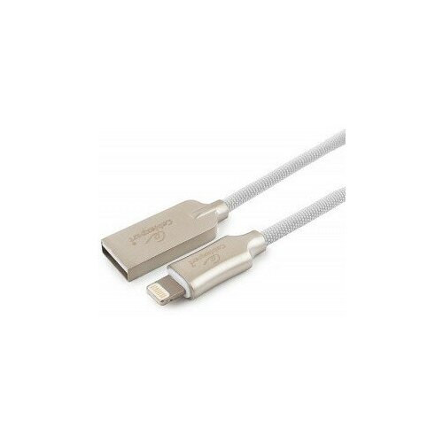 Gembird кабели Cablexpert Кабель для Apple CC-P-APUSB02W-1.8M MFI, AM Lightning, серия Platinum, длина 1.8м, белый, блистер кабель для apple cablexpert cc p apusb02w usb 2 0 m lightning m platinum белый 1 8м