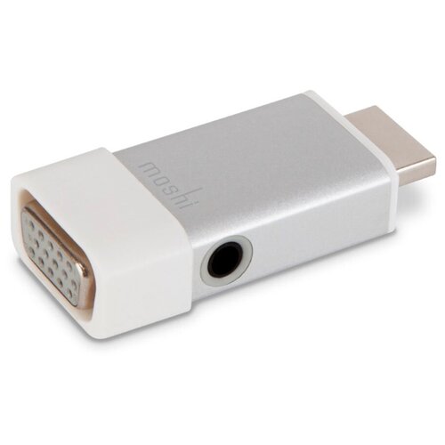 Адаптер Moshi HDMI to VGA/3.5mm (Silver) серебристый адаптер moshi usb c vga 99mo084201 цвет серебряный