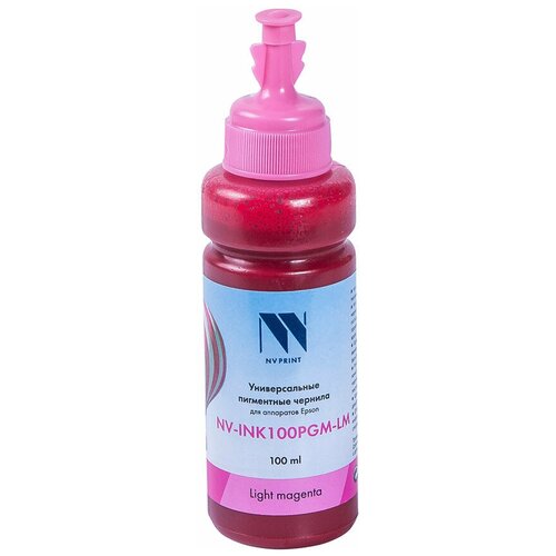 Чернила NV-INK100PGM Light Magenta универсальные пигментные для аппаратов Epson (100ml) (Китай)