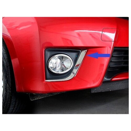 фото Накладки на передние птф toyota сorolla (2012-2016) (2 вариант) autonew16