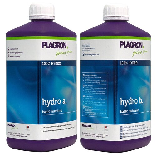 Удобрение Plagron Hydro A+B 2шт по 1л