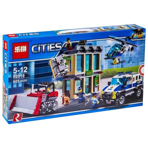 Конструктор Сити (City) Ограбление на бульдозере 02019 605 детали