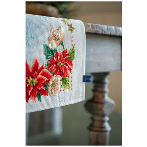 фото Набор для вышивания крестиком vervaco рождественские цветы (pn-0155487)