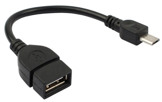 Переходник VIXION CAB46 OTG (F) - MicroUSB (M) (черный)