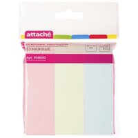 Клейкие закладки Attache бумажные, 3 цвета по 100 листов (958600)
