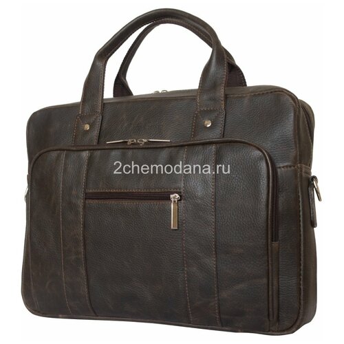 Мужская кожаная сумка для ноутбука Carlo Gattini Rivoli brown 1004-04