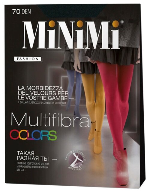 Колготки  MiNiMi Multifibra Colors, 70 den, размер 3, зеленый