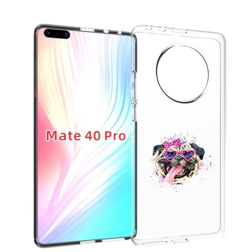 Чехол MyPads Веселая собака для Huawei Mate 40 Pro (NOH-NX9) задняя-панель-накладка-бампер чехол mypads 23 февраля веселая птица для huawei mate 40 pro plus задняя панель накладка бампер