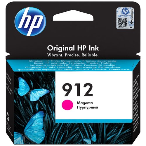 картридж hp 3yl78ae 315 стр пурпурный Картридж HP 912 - 3YL78AE струйный картридж HP (3YL78AE) 315 стр, пурпурный