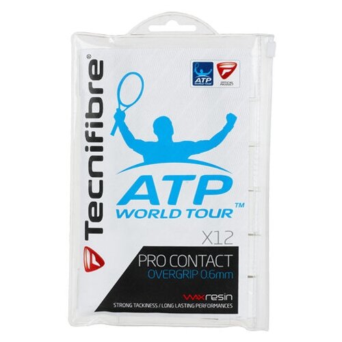 фото Обмотка для ручки ракетки tecnifibre overgrip pro contact x12 white 52atpcon12