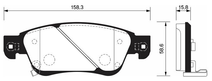 Колодки тормозные передние Sangsin Brake SP1478