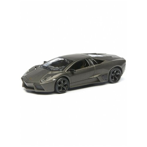 Коллекционная машинка 1:32 PLUS Lamborghini Reventon темно-серый металлик, Bburago bburago 1 32 lamborghini reventon simulation alloy car model plexiglass dustproof display base package collecting gifts