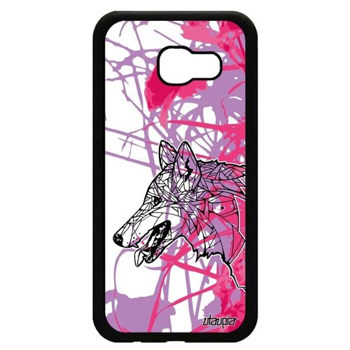 фото Необычный чехол на смартфон // galaxy a5 2017 // "волк" дизайн одинокий, utaupia, розовый