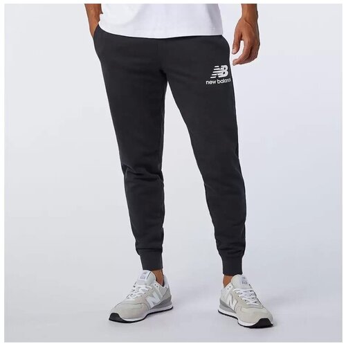 Брюки/New Balance/MP03558-BK/New Balance Essentials Stacked Logo Sweatpants/черный/S