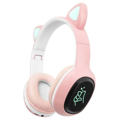 Наушники накладные Bluetooth Rombica Mysound BH-19 Pink (BH-N019) наушники накладные rombica bluetooth mysound bh 14 blue bh n004