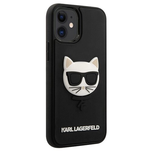 фото Чехол-накладка karl lagerfeld 3d rubber choupette's head hard для iphone 12 / 12 pro черный