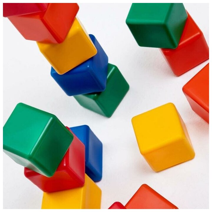Набор цветных кубиков, 12 штук, 12 х 12 см - фотография № 11
