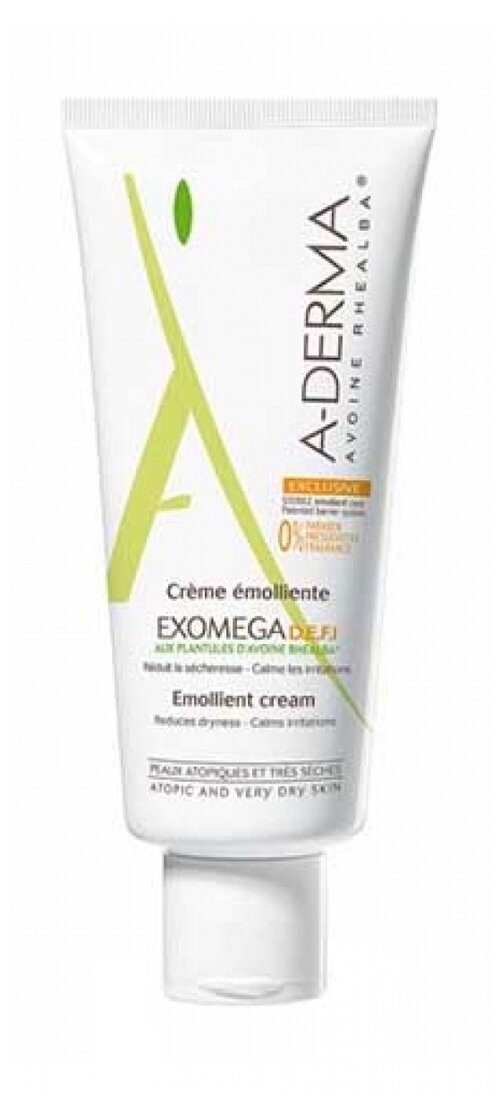 A-Derma Крем смягчающий Exomega D.E.F.I., 200 мл