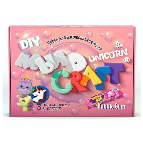 Мыло Craft, Unicorn, Бабл Гам, Висма (набор для изготовления мыла, 891, серия Юный химик) набор для творчества висма юный химик мыло craft unicorn бабл гам