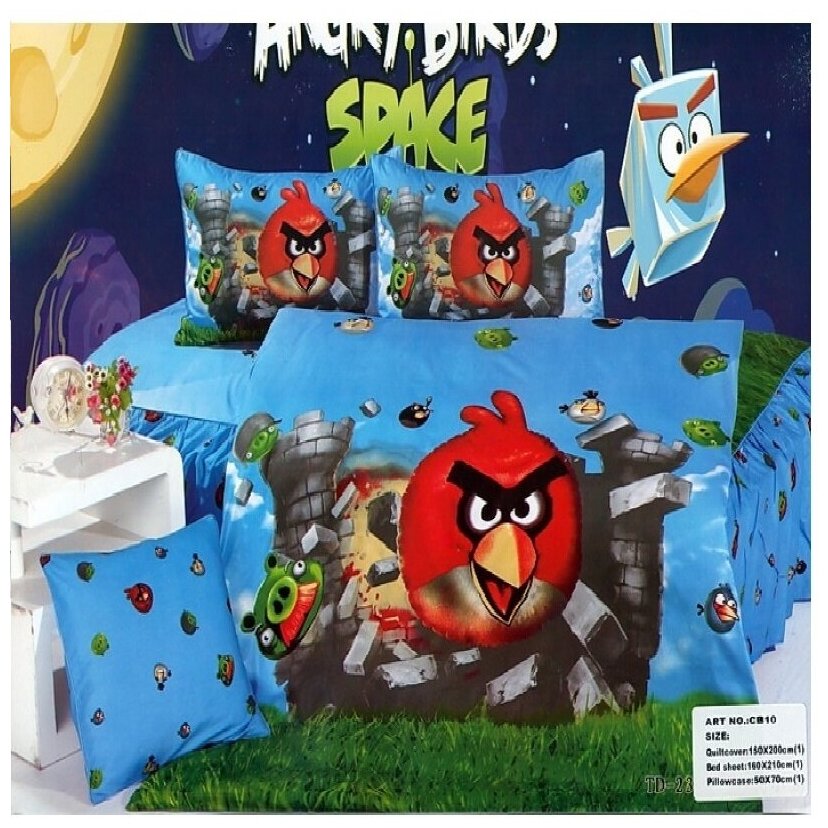 Camomilla комплект постельного белья "Angry Birds. Космос", сатин