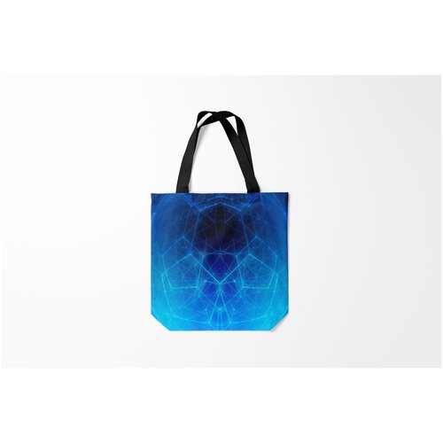 фото Сумка-шоппер / 40х40 см / популярные иллюстрации / текстуры неоновая защита burnettie