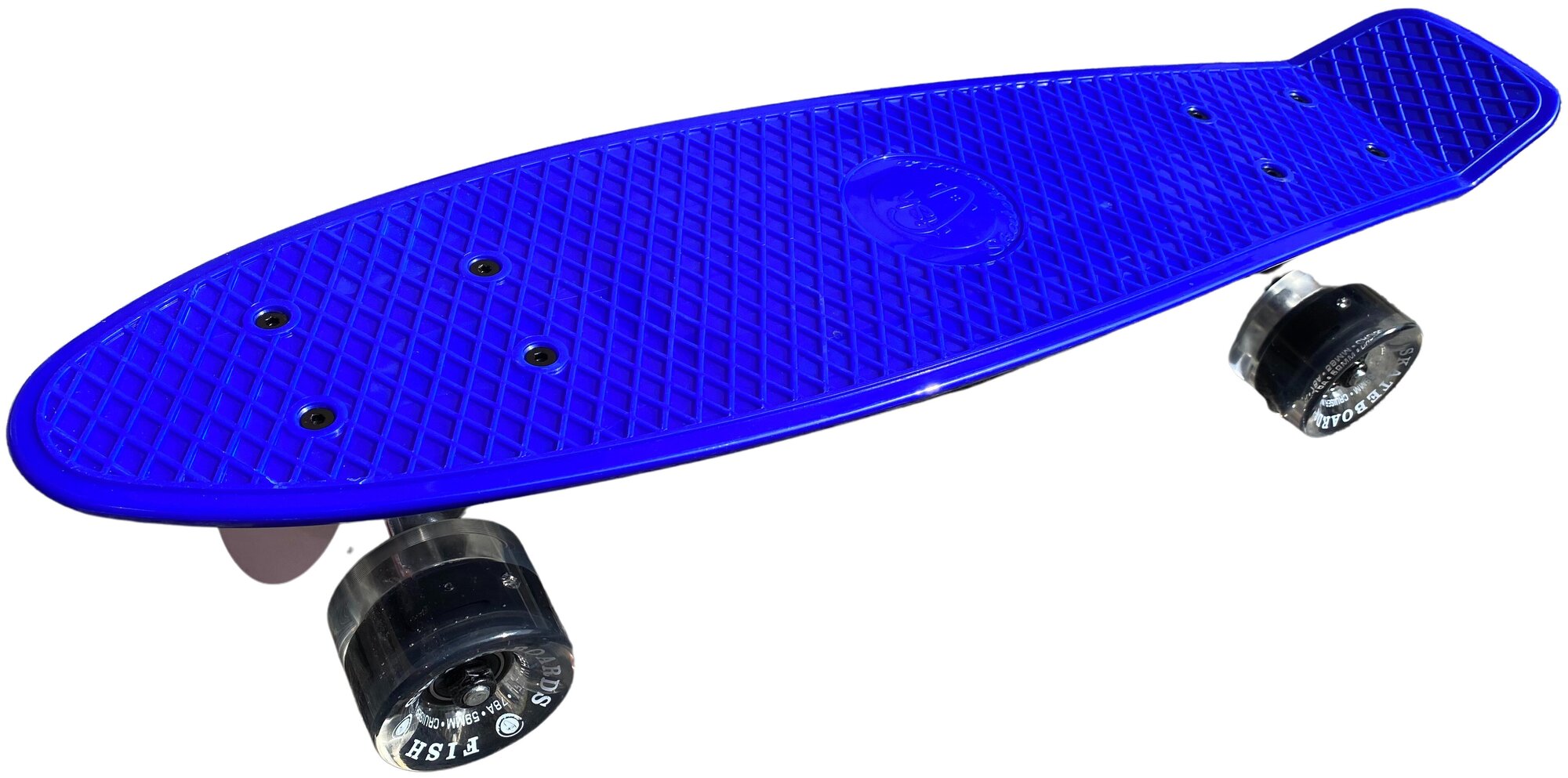 Triumf Active Скейтборд Пенни Борд Penny Board Синий на светящихся колесах