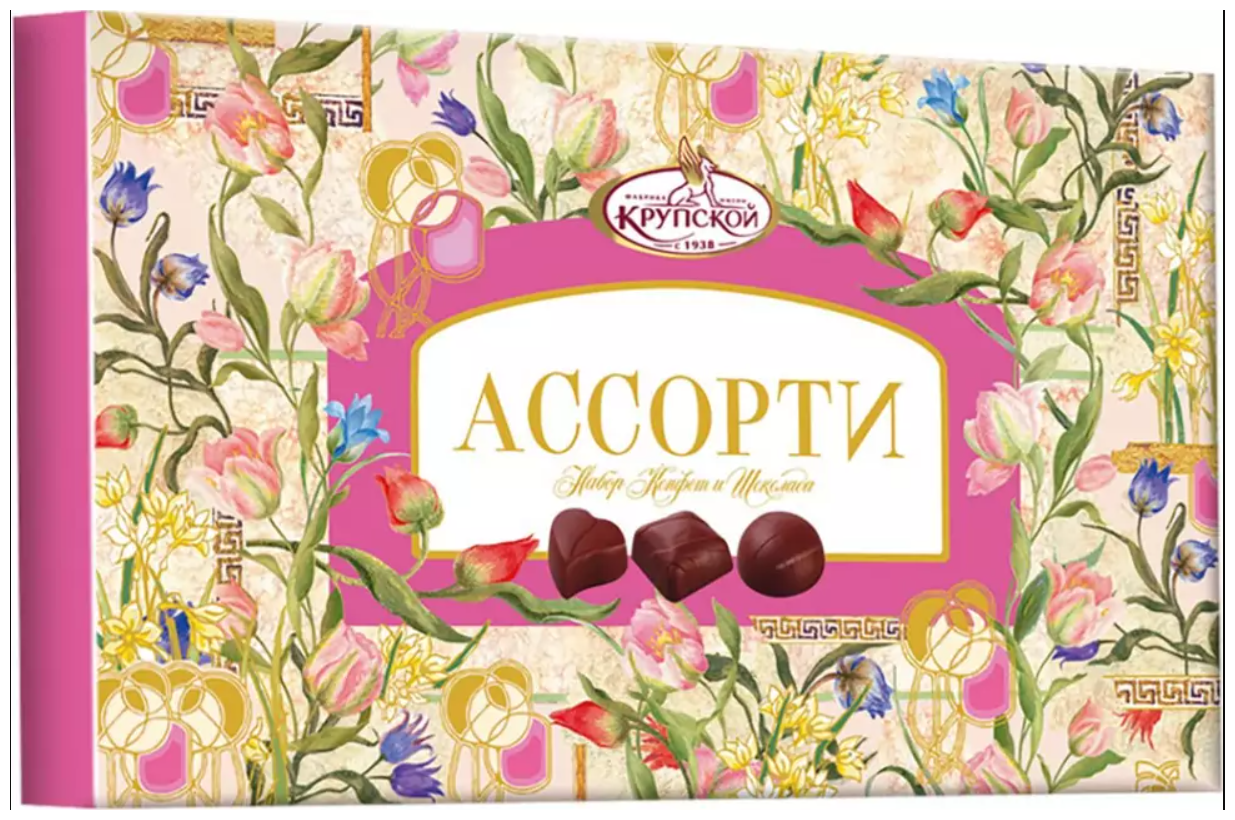 Конфеты шоколадные Фабрика имени Крупской Ассорти, 249 г - фото №2