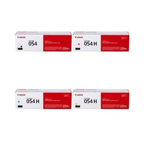 фото Canon 3025c002-3026c002-3027c002-3024c002 картриджи комплектом cartridge 054 hc y, m, c, bk полный набор повышенной емкости cmyk:2.3k, bk:1.5k стр. [выгода 3%] для i-sensys lbp621cw lbp621, mf641cw mf641, mf643cdw mf643, mf645, mf645cx, lbp623cdw lbp623