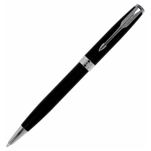 Ручка шариковая Parker Sonnet Core Matte Black CT M, корпус чёрный матовый/ хром, чёрные чернила (1931524)