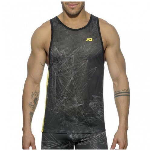 фото Майка-безрукавка "abstract tanktop - black" / addicted / черный / размер 2xl