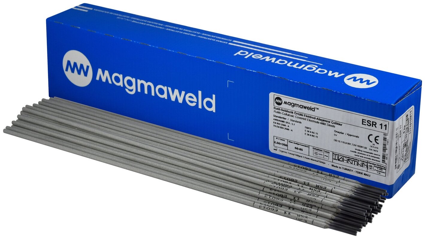 Электрод сварочный рутиловый для нелегированных сталей Magmaweld ESR11 40*350 (пач.5кг) (цена за пачку 5кг)