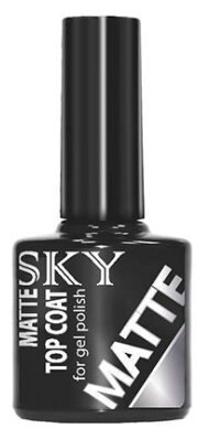 SKY Верхнее покрытие Matte Top Coat, прозрачный, 10 мл, 35 г