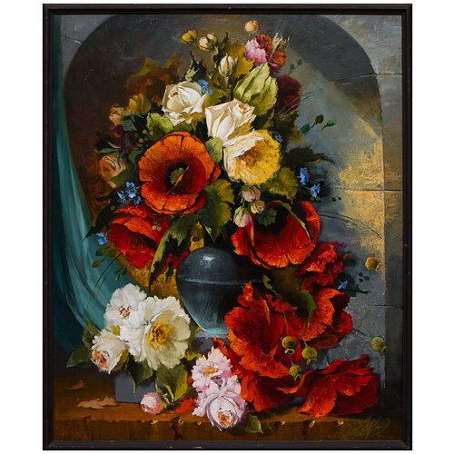 фото Картина маслом "букет" горцевич русская живопись