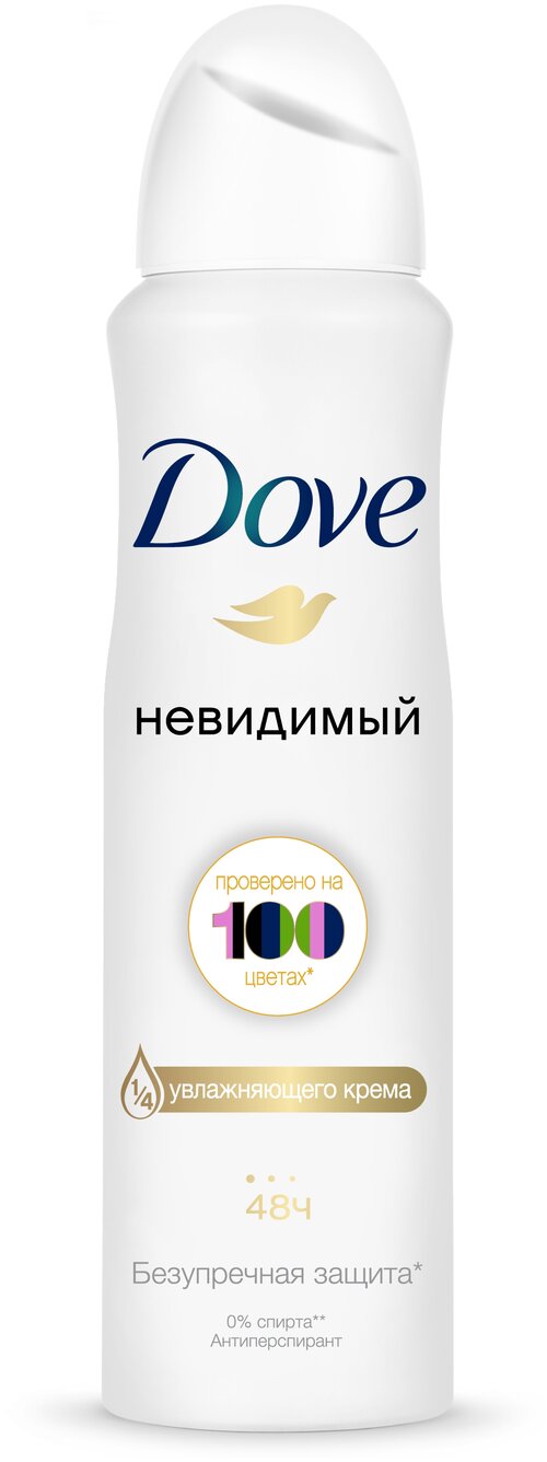 Dove DOVE антиперспирант-дезодорант аэрозоль Невидимый 150 мл, 250 мл