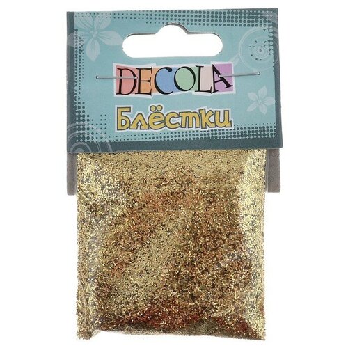 Завод художественных красок Невская палитра Декор блёстки ЗХК Decola 02 мм 20 г золото майя 262₽