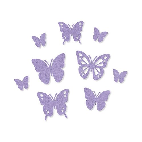 Купить Набор самоклеящихся декоративных элементов Бабочки из фетра, 9 шт, Efco