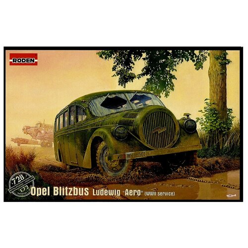 Военная техника Roden Rod728 Roden Немецкий автобус Blitzbus Ludewig Aero (WWII service) (1:72) guwa b004 wwii german heer m41 officer general wool piped service tunic jacket