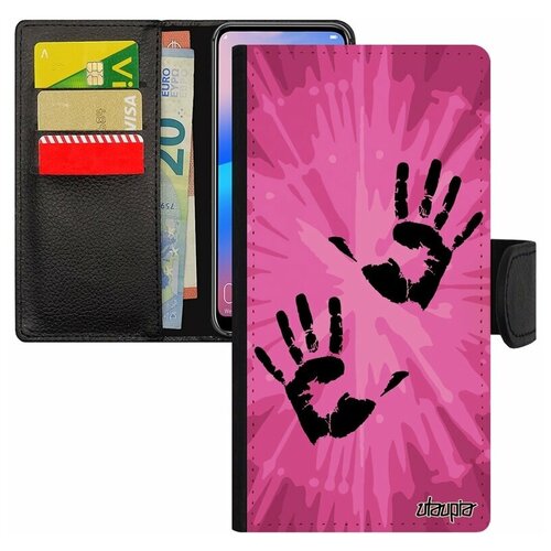 фото Чехол-книжка для мобильного galaxy s8, "отпечаток ладони" радуга раста utaupia