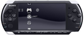 Игровая приставка Sony PlayStation Portable Bright (PSP-3000) 128Gb SSD, 350 встроенных игр, черный