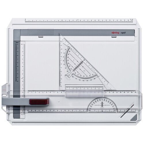 Чертежная доска Rotring Rapid S0232710 A4 два магнитных зажима в компл. дополнтиельный угловой зажим