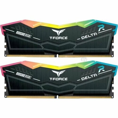 Оперативная память Team Group T-Force Delta RGB 32GB 2x16GB 6400MHz CL32 32-39-39-84 135V Black FF3D532G6400HC32ADC01 1548000₽
